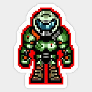 Pixel Praetor Sticker